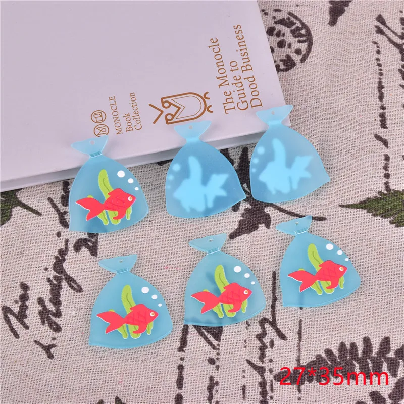 10 Подвесок в виде рыбьей сумки акриловые подвески океаническом стиле для