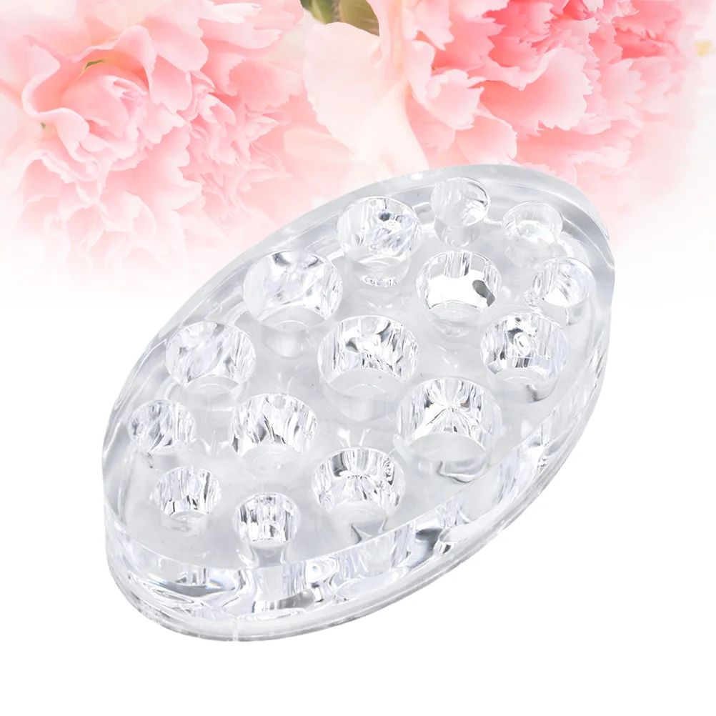 

1pc Ink Cup Ellipse Transparent Multifunction Plate Accesories for Home