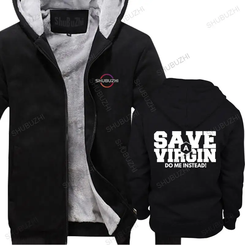 

SAVE A VIRGIN thick hoodies Innuendo Rude Offensive Adult Funny Birthday Gift 123t Discount 100 % Cotton winter warm hoodie