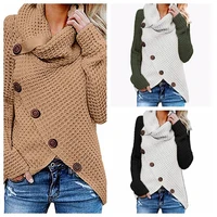 2022 autumn and winter womens long sleeved all match knitted sweater top sweater