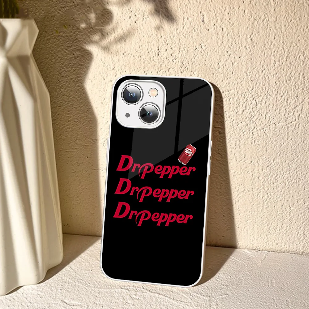 Фото Чехол для телефона Cherry Drink D-Dr-P-Pepper из закаленного стекла для Iphone 14 13 12 11 Pro Mini XS MAX 14Plus X XS XR Fundas №2