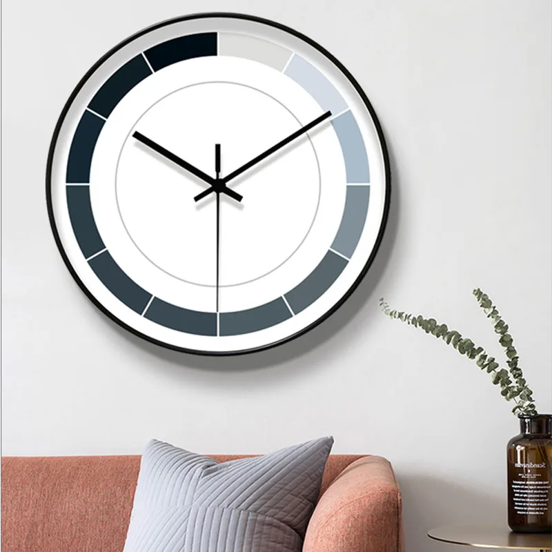 

Silent Nordic Wall Clock Modern Design Luxury Large Wall Sticker Watch Automatic Art Horloge Murale Decoration Living Room