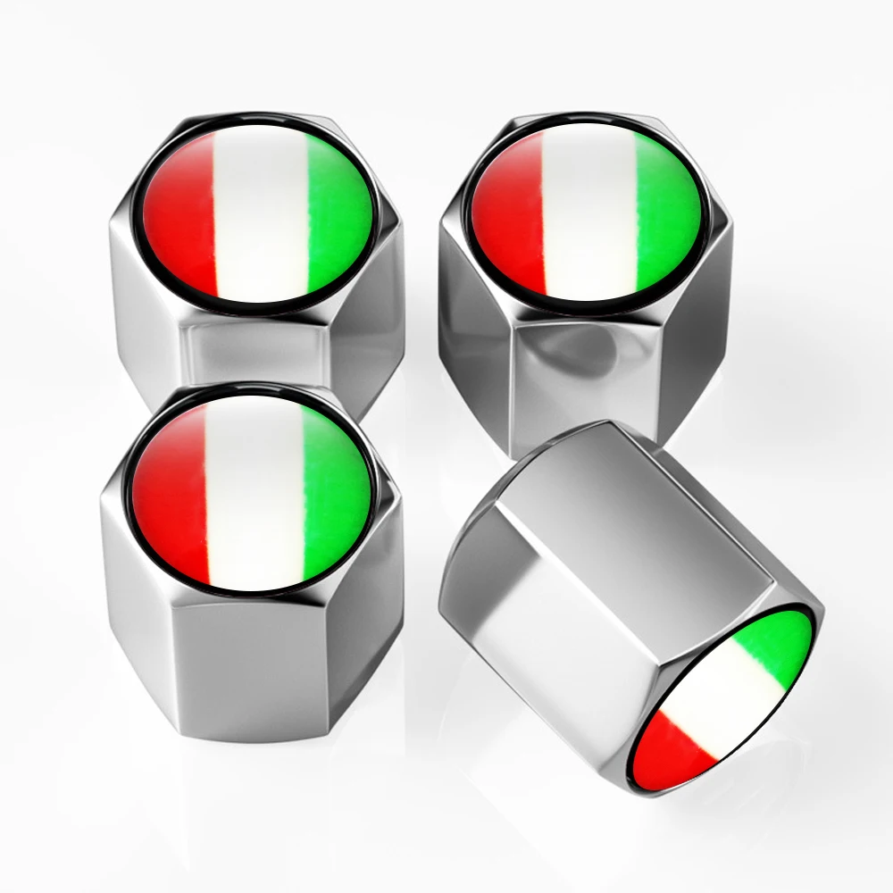 4 шт./лот флаг Италии для FIAT IEVCO DACIA колпачки штока воздушного клапана автомобиля