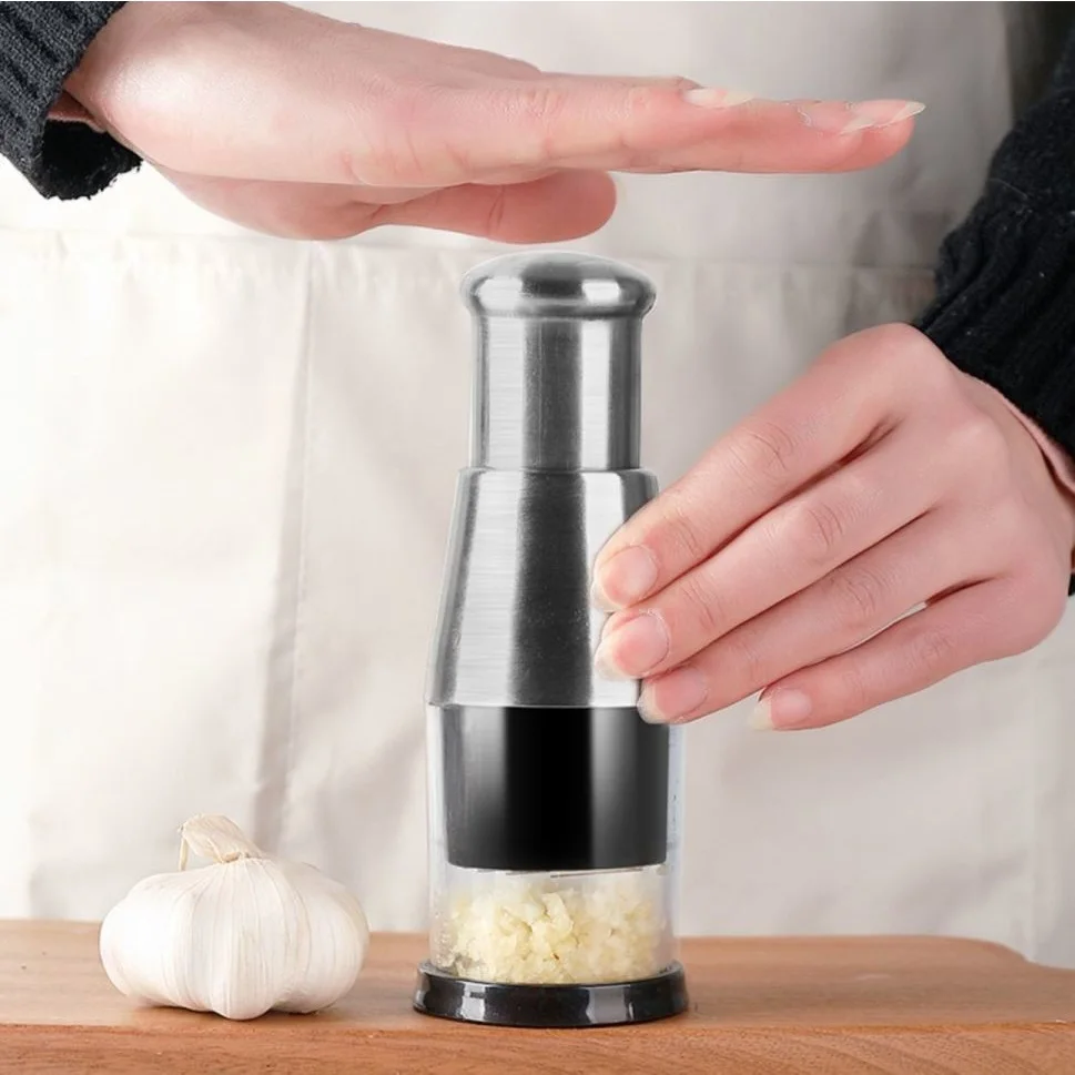 

Manual Garlic Crusher Pressing Handheld Food Chopper Slicer Dicer Chopping Tool For Kitchen Vegetable Accessories