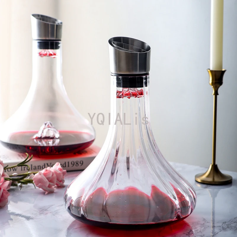 

Popular Fashion 1500-2000ml Waterfall Fast Red Wine Bottle Family Bar Holiday Iceberg Pumpkin Rainbow Decanter Gift Hip Flask