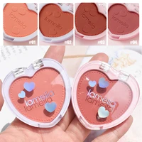 blush makeup 4 color mineral powder peach red rouge lasting natural hawthorn cheek tint waterproof blusher cosmetic