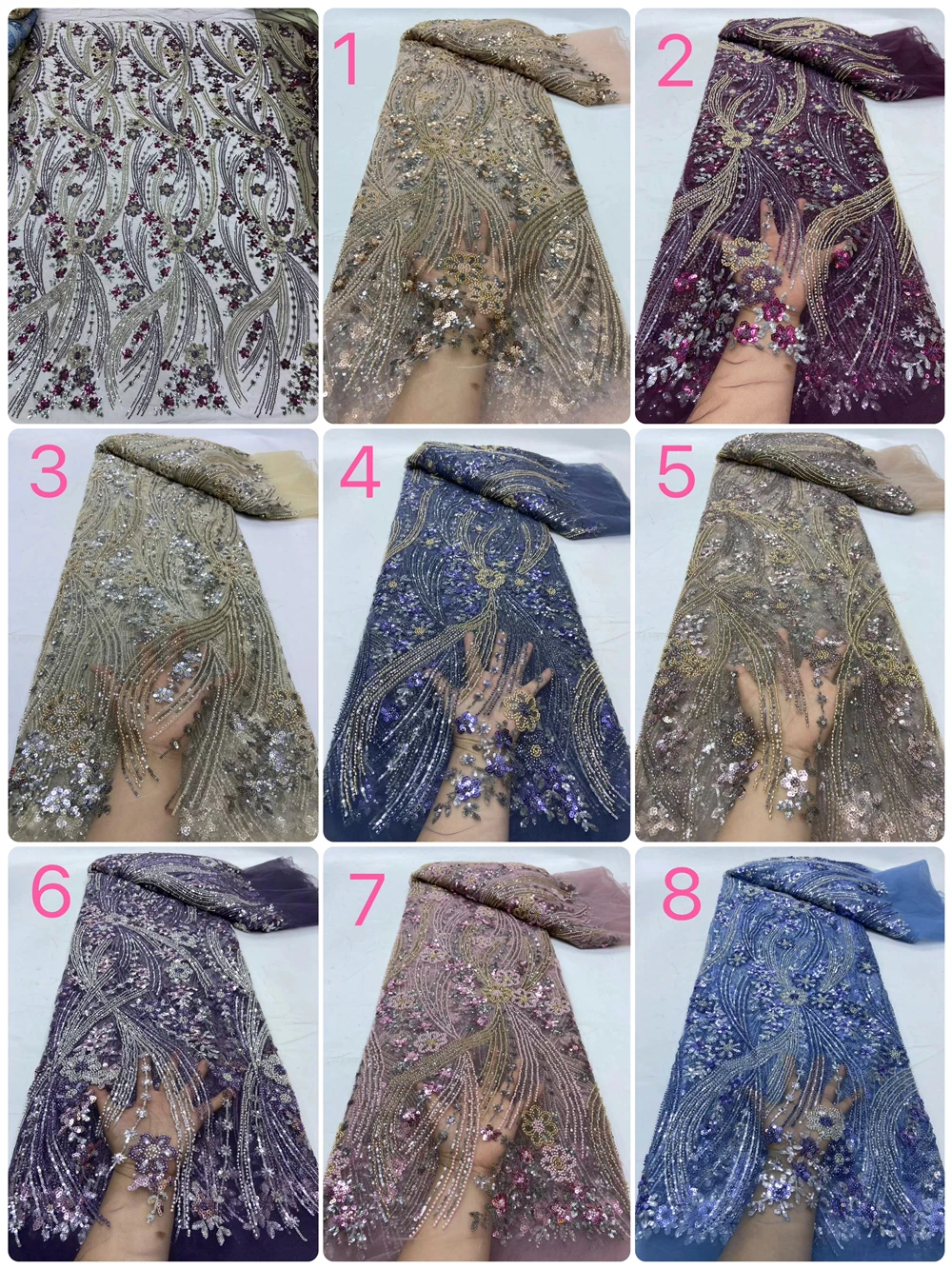 5 ярдов Африканская Хлопковая кружевная ткань 2024 Высококачественная швейцарская