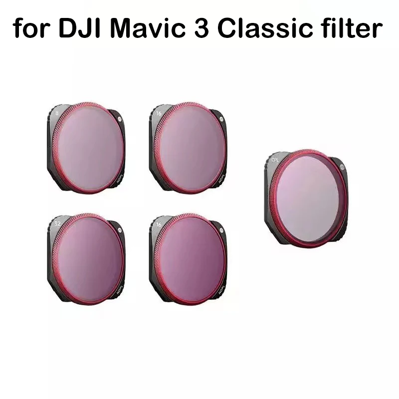 

PGYTECH for DJI Mavic 3 Classic Drone Lens Filter UV CPL VND NDPL 8 16 32 64 Filter Set for DJI Mavic 3 Classic Drone Accessorie