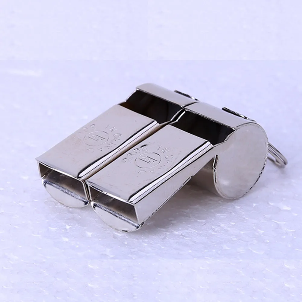 

1 Piece Referee Metal Whistle With Box Stainless Steel Whistle School Soccer Football Outdoor Sports Whistle For Team Sport