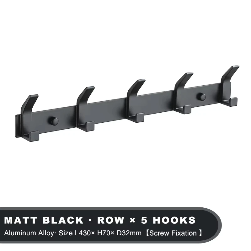 

Настенные крючки из черного металла, 3/4/5/6 штук