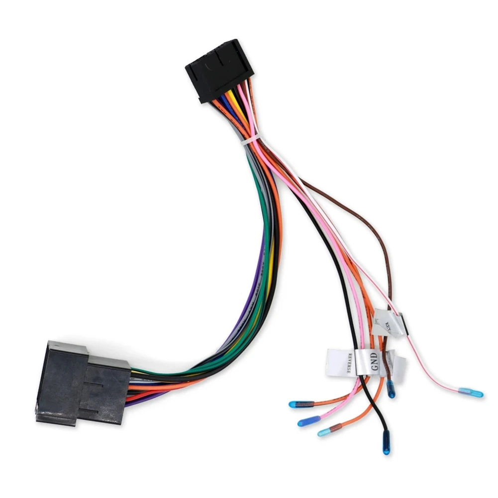 

16-контактный адаптер для кабеля ISO, 16-контактный штекер 16 P, гнездовой разъем ISO, жгут проводов, универсальные аксессуары для Автомобильного г...