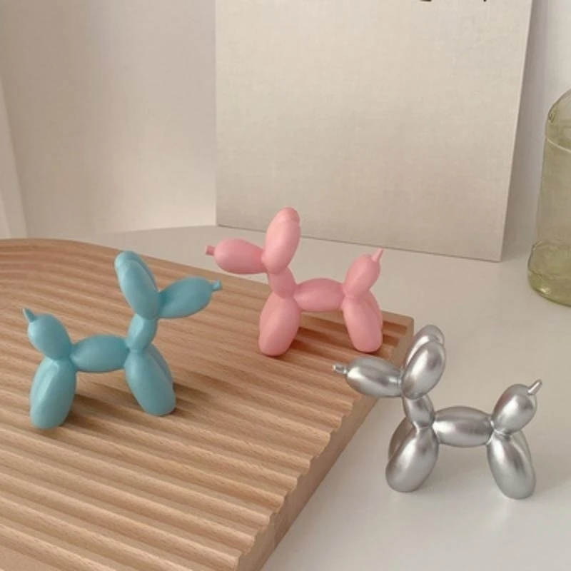 

Balloon Dog Resin Creative Cute Mini Desktop Porch Desk Bedroom Decoration Small Ornaments