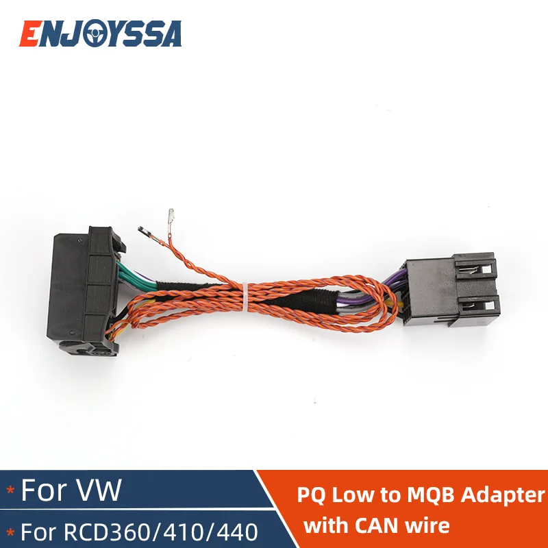 

PQ to MQB ISO to Quadlock Canbus Adapter Cable Upgrade RCD330 RCD360 RCD510 Cable for Polo Jetta Golf Tiguan Passat CC