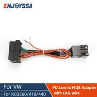 pq to mqb iso to quadlock canbus adapter cable upgrade rcd330 rcd360 rcd510 cable for polo jetta golf tiguan passat cc