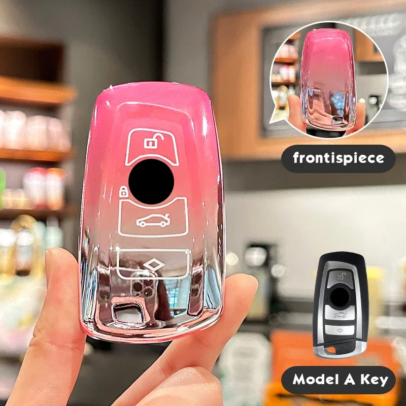 

Сакура Розовый ТПУ для BMW 1 3 5 7 серии X1 X3 X4 X5 X6 F10 F20 F30 F34 F11 F15 F16 F25 F31 M3 M4 E34 Чехол для ключей автомобиля Брелок