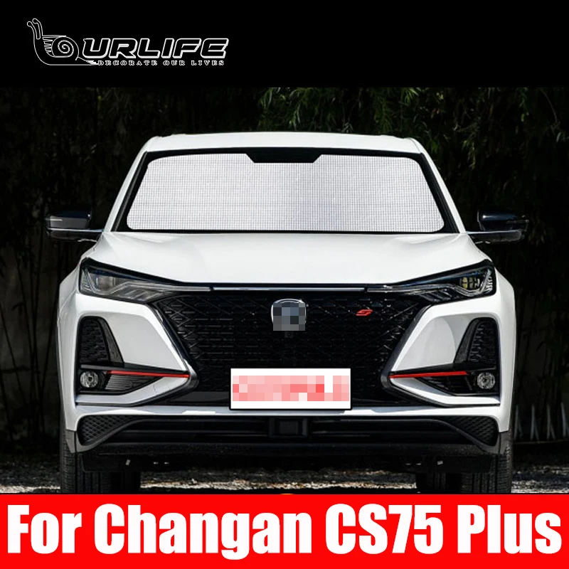 

For Changan CS75 Plus 2020 2021 2022 Car Window Windshield Sunshade Front UV Protect Reflector Sun Shade Sun Visor Silver
