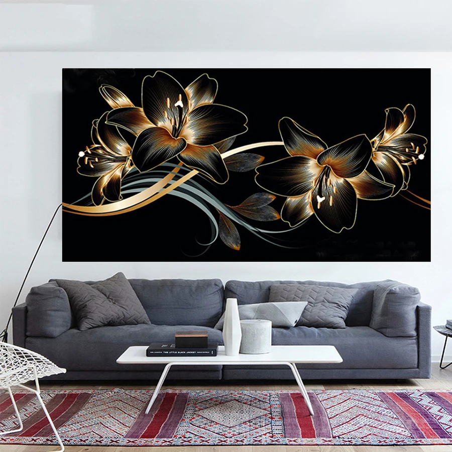

Алмазная 5d картина «сделай сам» от New lilies, полная вышивка квадратными/круглыми стразами, с цветами, вышивка крестиком, большие предметы инте...