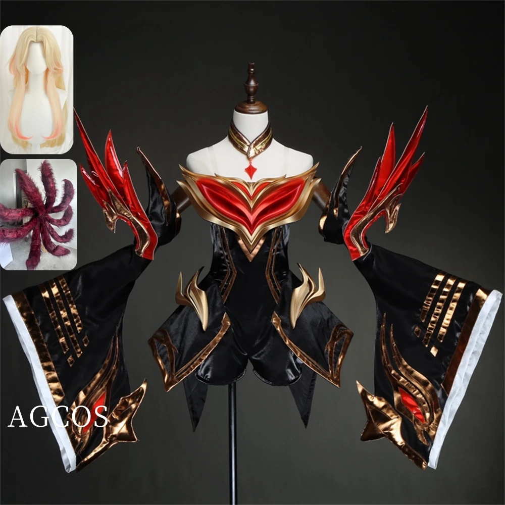Костюм для косплея AGCOS из игры LOL FAKER Ahri