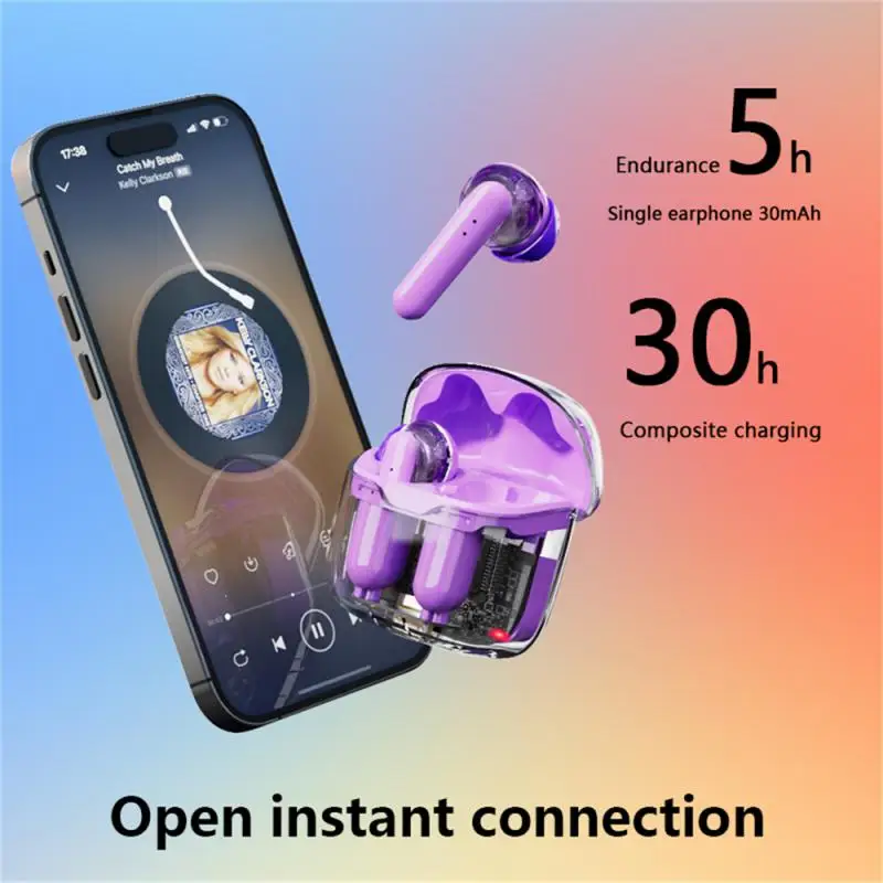 

KW20 Fone Bluetooth Earphones 5.0 TWS Wireless Headphones Ergonomic Noise Reduction Headset Touch Control Game Low Delay Earbuds