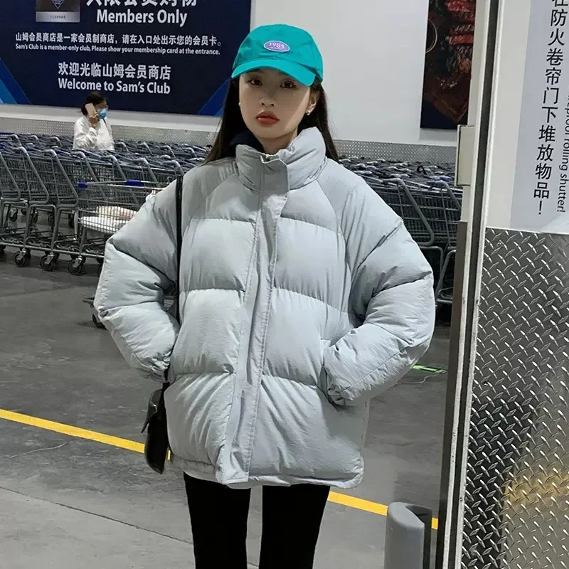 Actual Cotton Clothes Cotton Clothes Female Small Person Cotton Jacket 2022 New Short Student Bread Clothes Winter Jacket