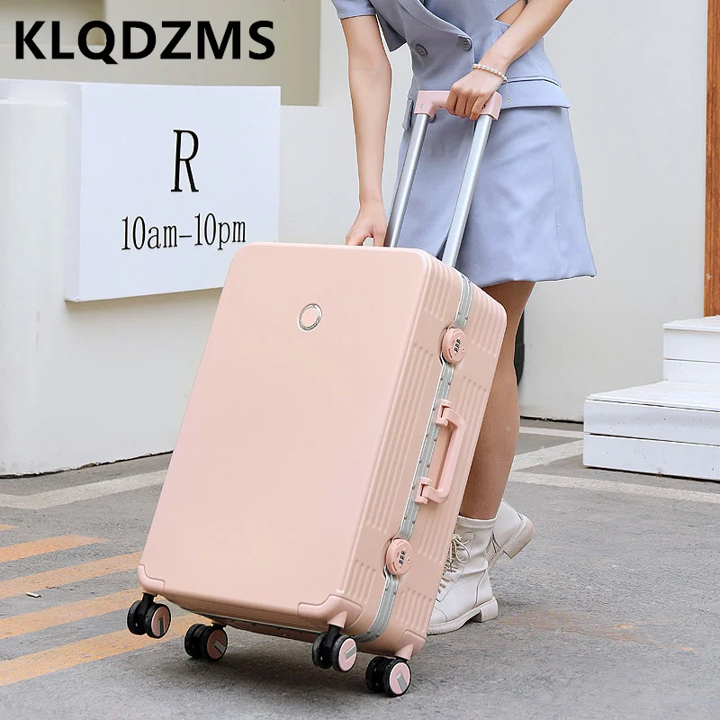 KLQDZMS 20 &quot22-дюймовый чемодан для ручной клади с алюминиевой рамой посадочный ящик