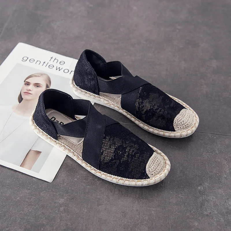 

2022 summer Women Flats Shoes Casual Lady Canvas Shoes Breathable Female Footwear portable Beach shoes zapatos de mujer