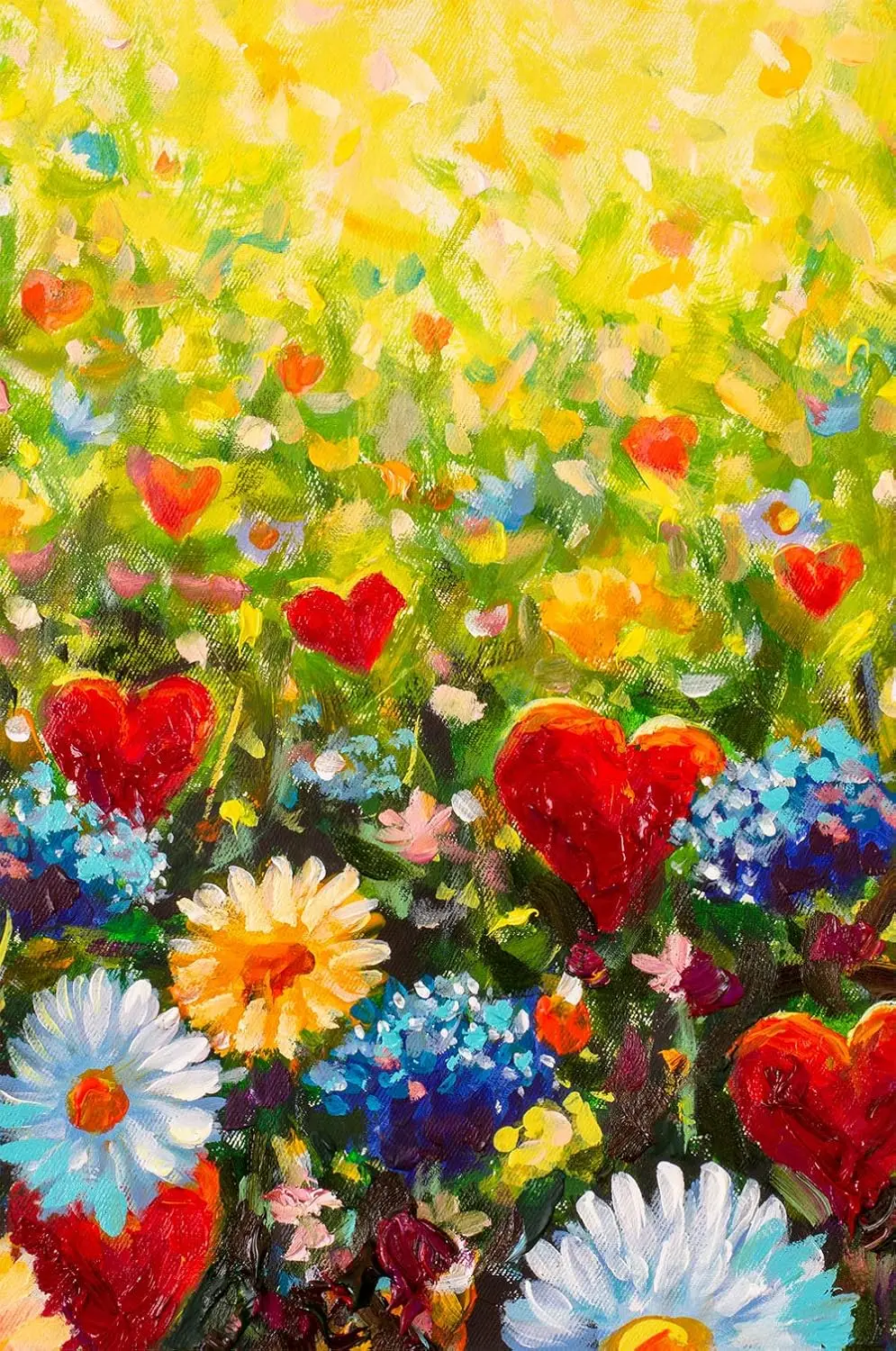 Texupday Цветок Ромашки Любовь Сердце Украшение Весна Красочные Цветы Садовый Флаг