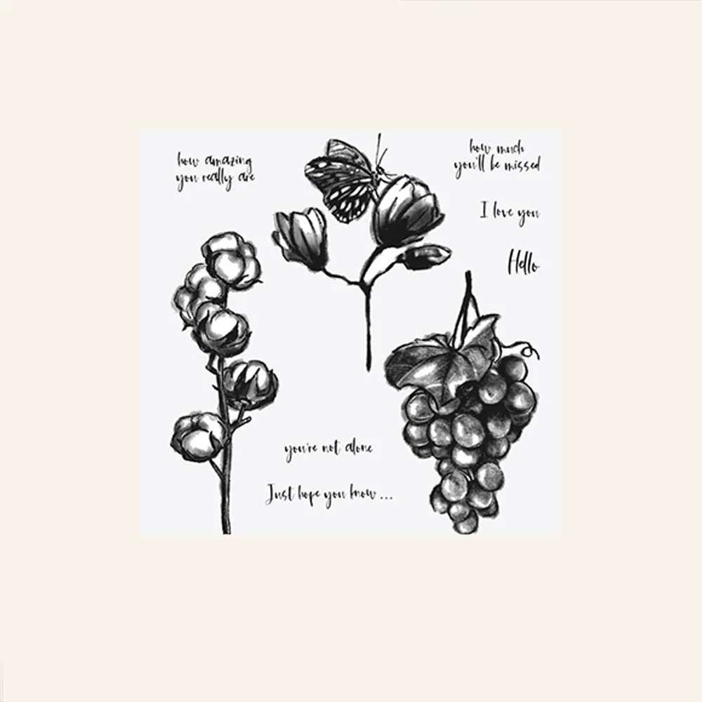 

2023 Cotton Clear Stamps Seal for DIY Scrapbooking Card Transparent Stamps Making Photo Album Crafts Decoration New Stamps