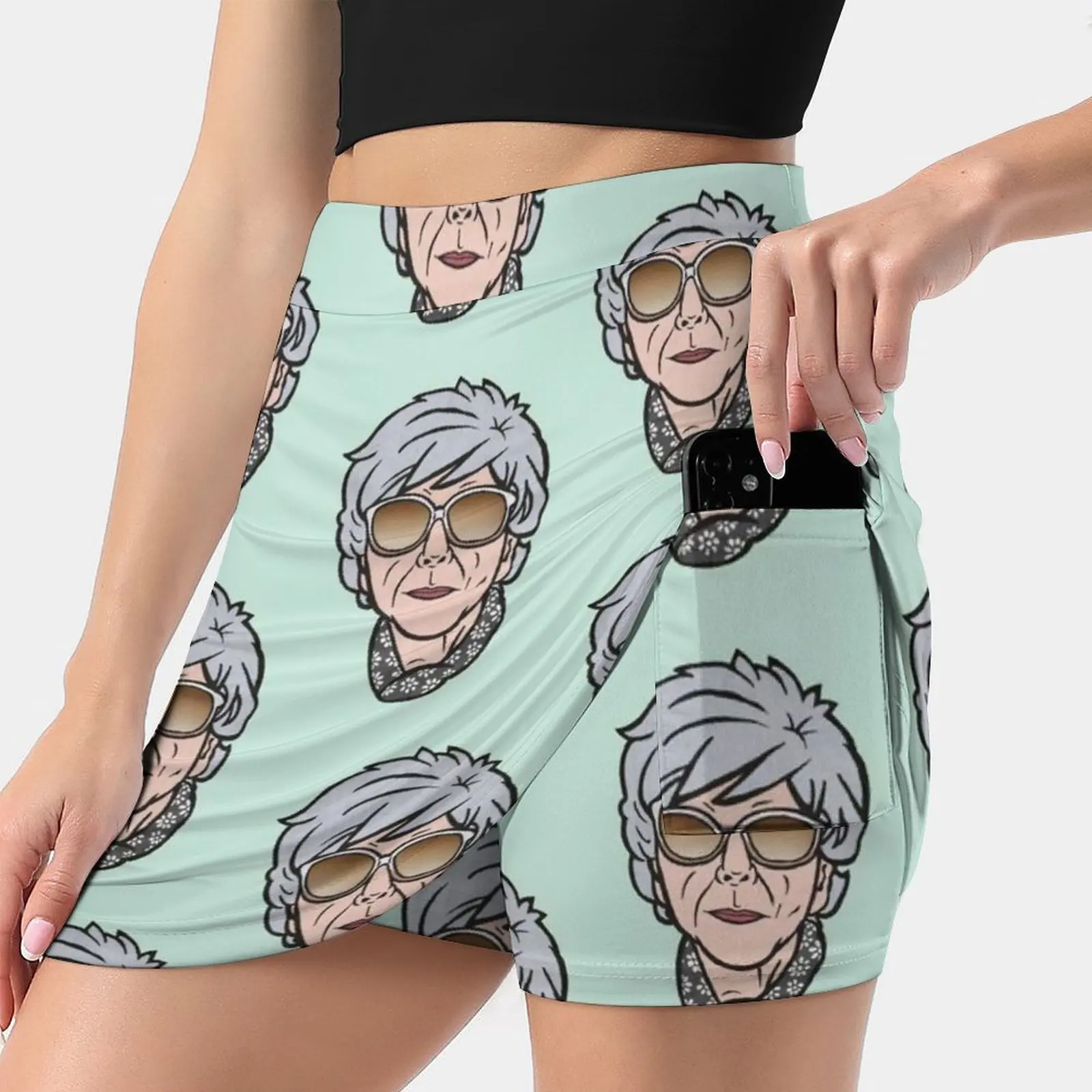 

Юбка Blanche Hunt женская спортивная с карманами, модная в Корейском стиле, 4Xl