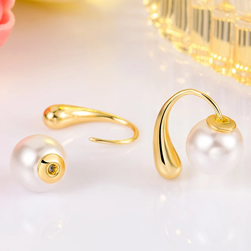 Простые ретро серьги в форме капли серьги-крючки роскошные высококачественные