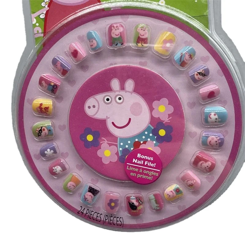 

Peppa Pig Series Peppa George Anime Cartoon New Exquisite Nail Stickers George Cute Children's Student Edition Manicure Sequins
