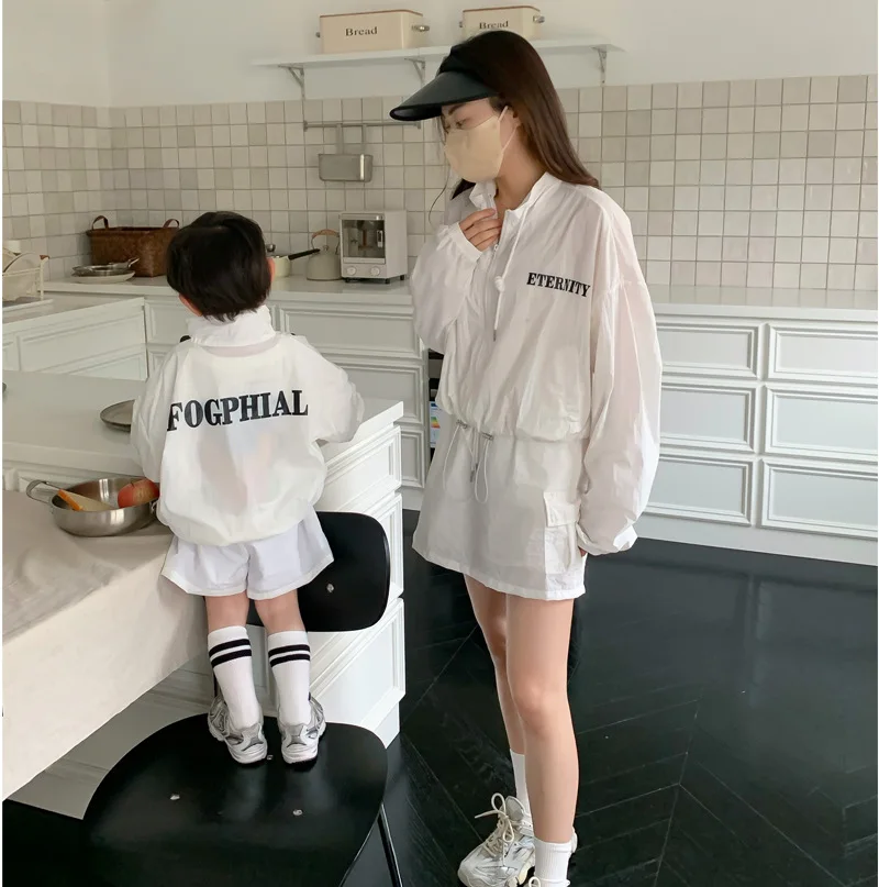 

Mom and Son Clothes Set Mother and Baby Girl 2 Piece Set Summer Skirt Womens Outfits 2023 Korean Mommy and Me Matching Outfit