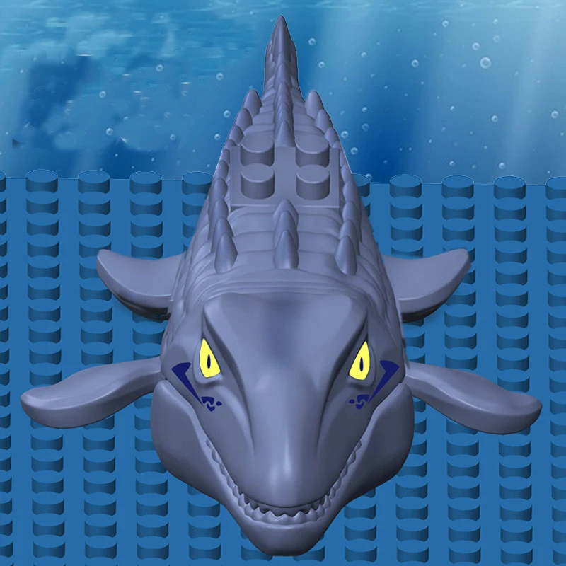 Конструктор жёсткий Юрский периода Мозазавр редкий тираннозавр индоминус I-Rex