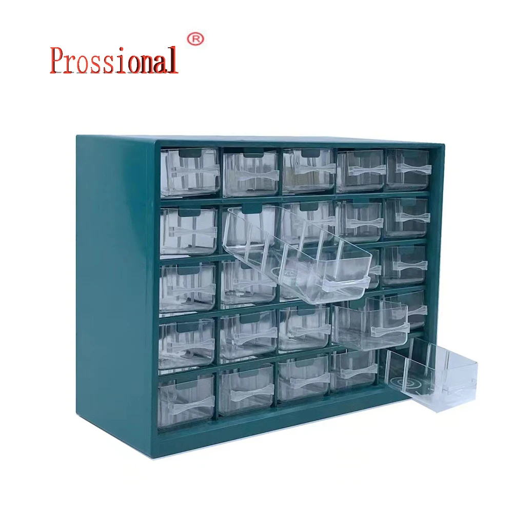 

25 Multi-grid Drawer Parts Box Wall-mounted Screw Classification Component Box Tool Case electronic components Storage ToolBox