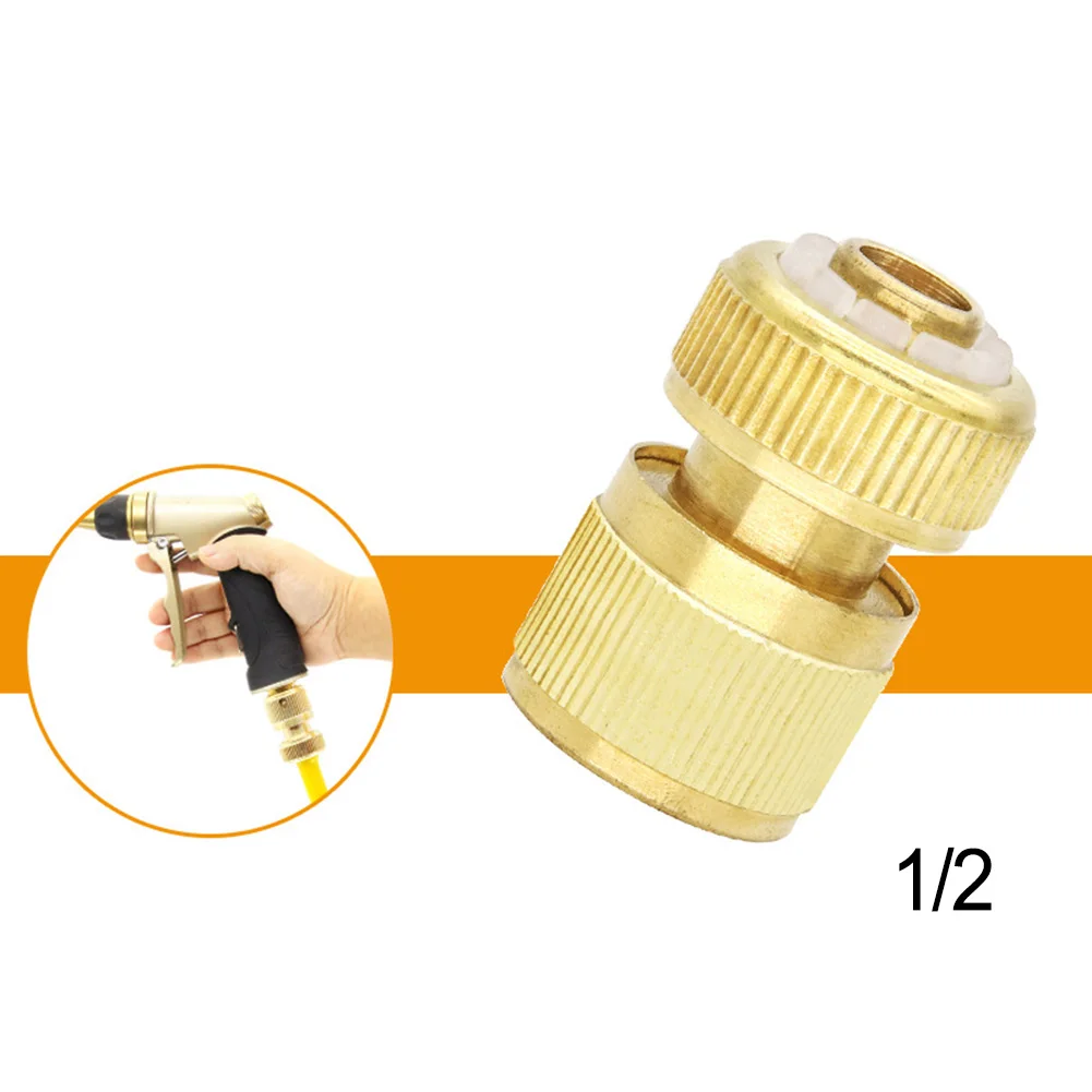 1/2 3/4inch Brass Tap Garden Hose Quick Connect Water Hose Fit Brass Female Male Coupling Connector Repair Watering Gun Fittings