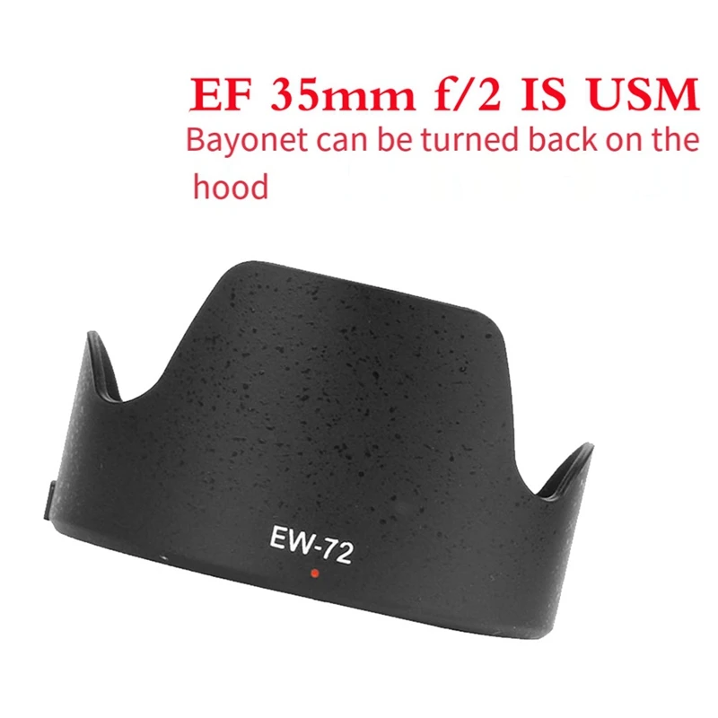 Flower Petal Lens Hood Shade Replace EW-72 For Canon EF 35Mm F/2 Is USM / 35 Mm F2 EW72 EW 72