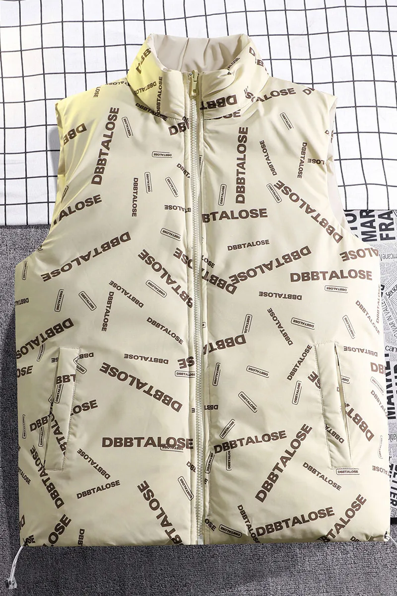 Hommes et femmes жилет в хлопок épais coupe - vent caraco debout ur chaudû taille mode automne hiver nouveau