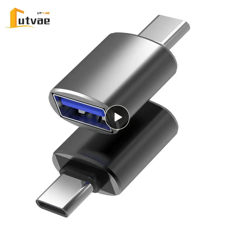 

High-quality Chip Usb 3.0 To Usb-c Converter Aluminium Alloy High-speed Usb C Otg Connector Portable Adapters Plug And Play Mini