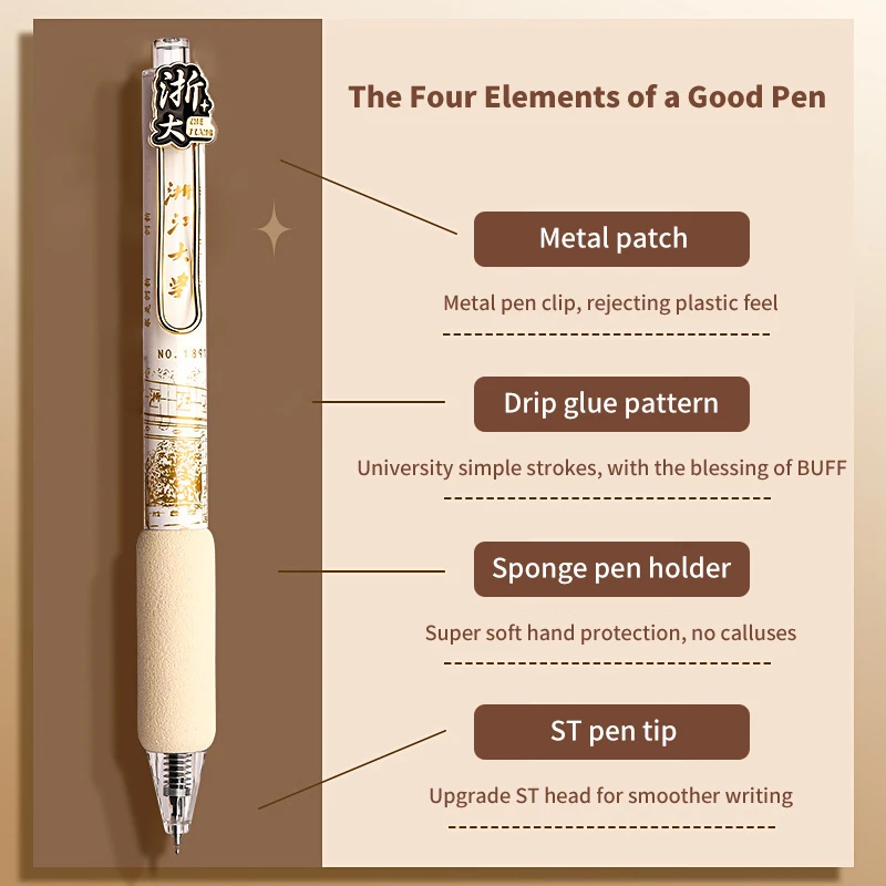 5 шт. кавайные гелевые ручки капибара набор металлических мультяшных пластырей 0