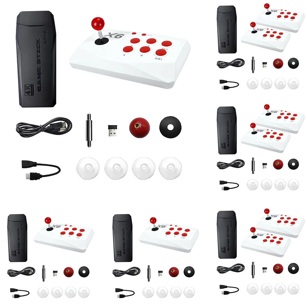 M8-X6 аркадная Беспроводная игровая консоль со встроенным джойстиком 20000 + игр для