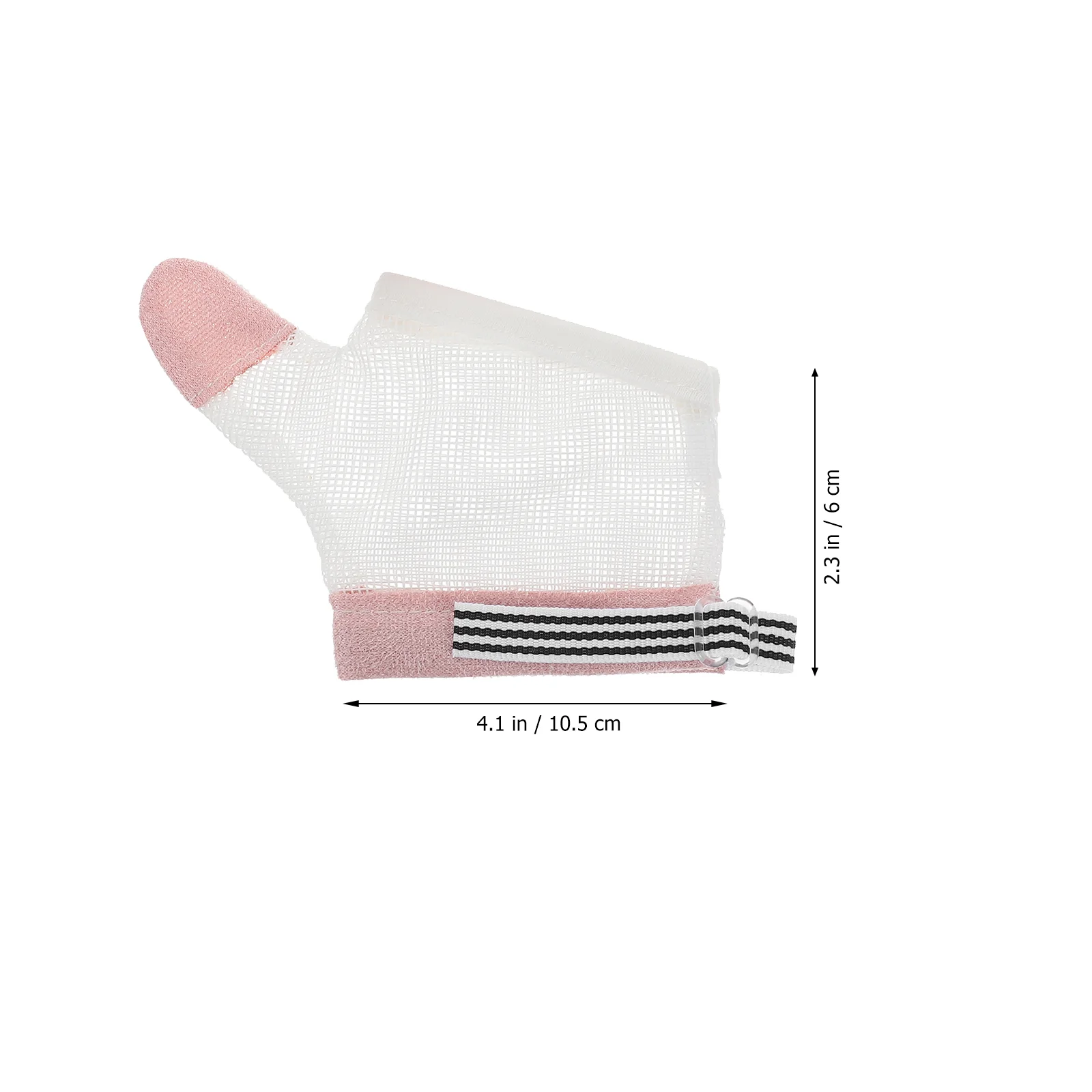 

2 Pairs Calming Toys Kids Anti-eating Gloves Finger Sucking Corrector Stop Protective Case Infants White Nylon Baby Thumb Child