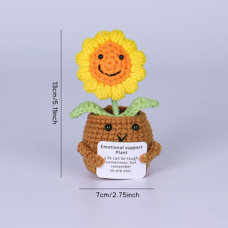 

Мини-вязаные цветы