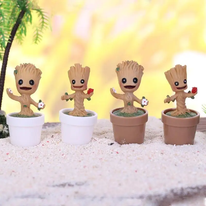 

Guards Q Edition Tree Elf Tree Man Flower Pot DIY Hand-made Micro Landscape Succulent Gardening Moss Landscaping Doll