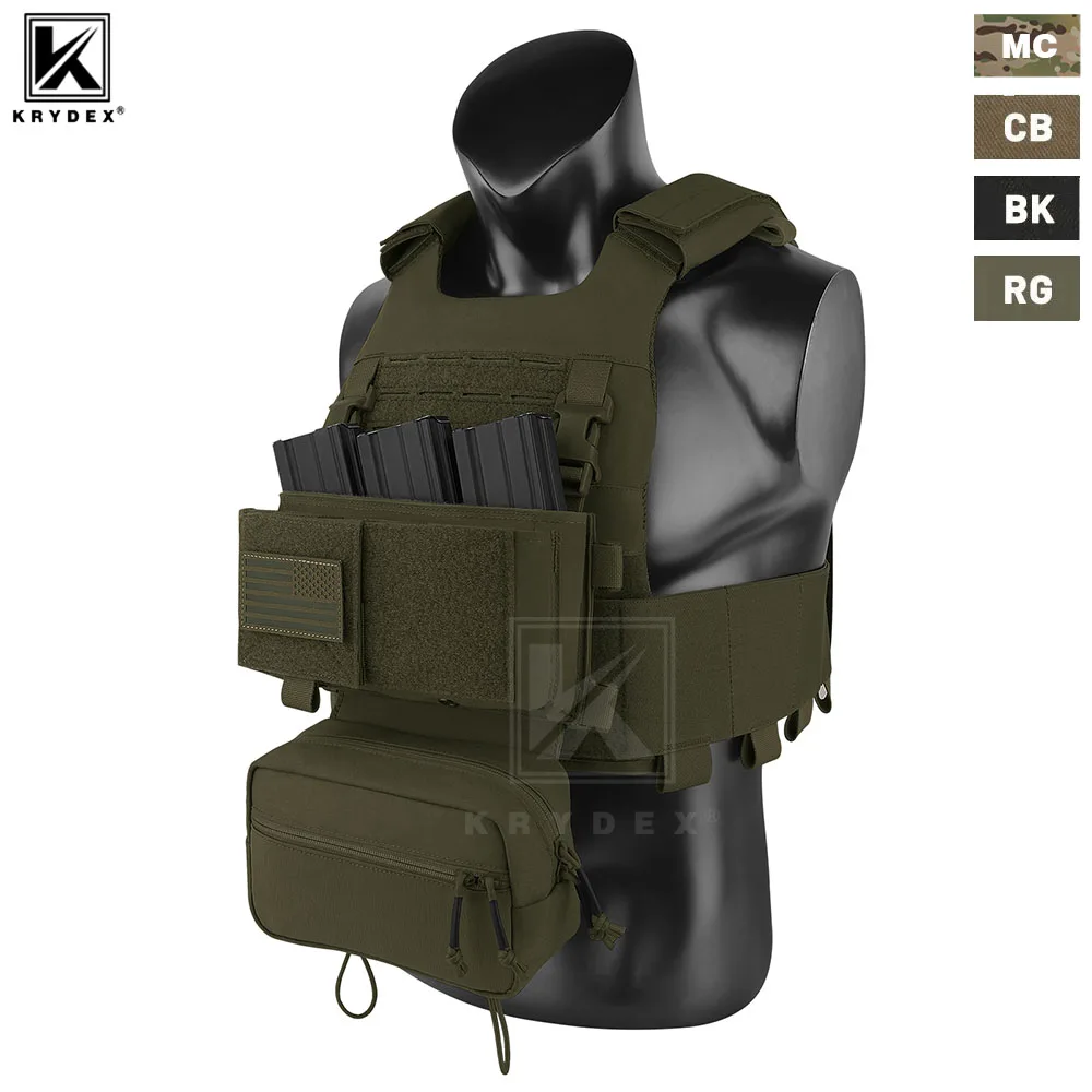 KRYDEX 500D FCS Тактический жилет MOLLE Plate Carrier Эластичный пояс 7 62 5 56 Mag Pouch Легкий