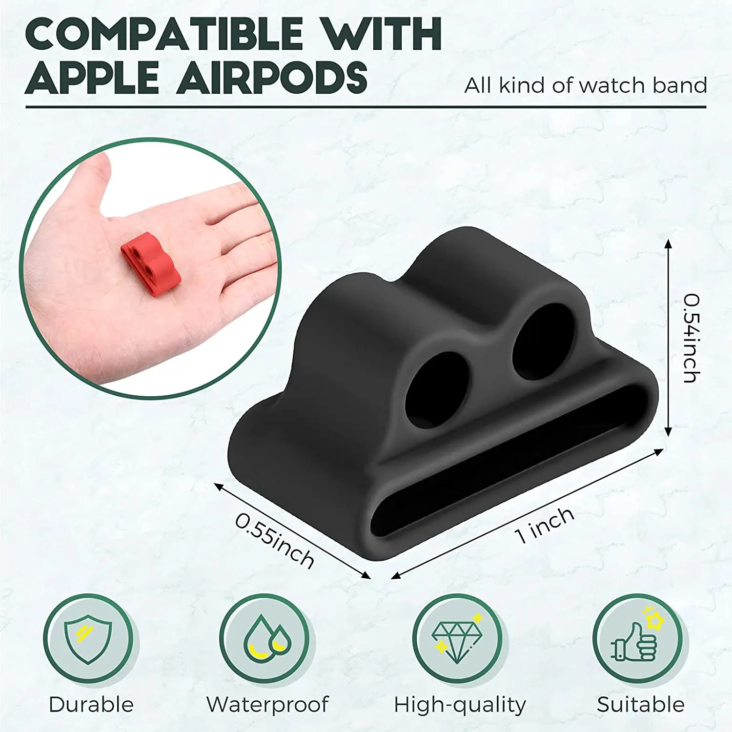 Держатель гарнитуры ремешок для часов полка защита от потери силиконовый