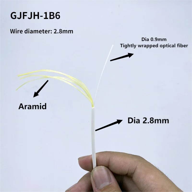 Гибкий оптический кабель 1000 метров 1 ядро 2 8 мм одномодовый оптоволоконный Арамид