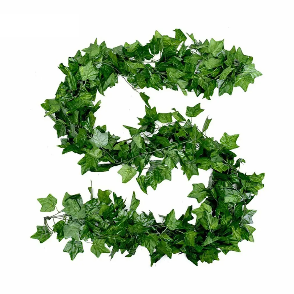 

12 Pack Artificial Ivy Fake Greenery Leaf Garland Plants Vine Foliage Flowers for Wedding Garden Home Kitchen Office Wall Decor