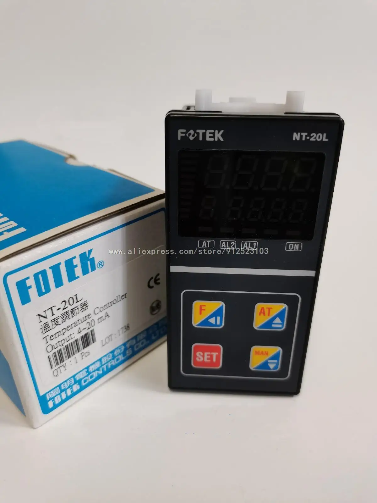 

NT-20L NT-20V NT-20R PID+Fuzzy Intelligent Self-adaptive Temperature Controller 100% New & Original