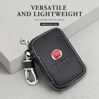 1pcs leather car key wallet zipper keys organizer fashion men keychain case for fiat 500 500l 500s 500x abarth palio bravo doblo