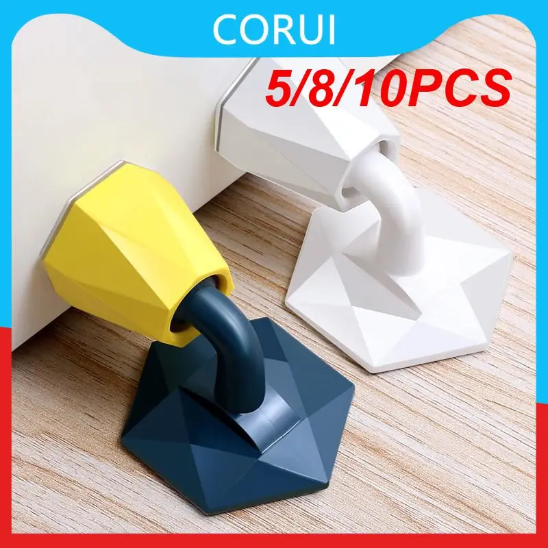 

5/8/10PCS 1 Pc Door Stop Mute Door Rear Retainer Self Adhesive Household Door Pads Stop Door To Door Home Improvement
